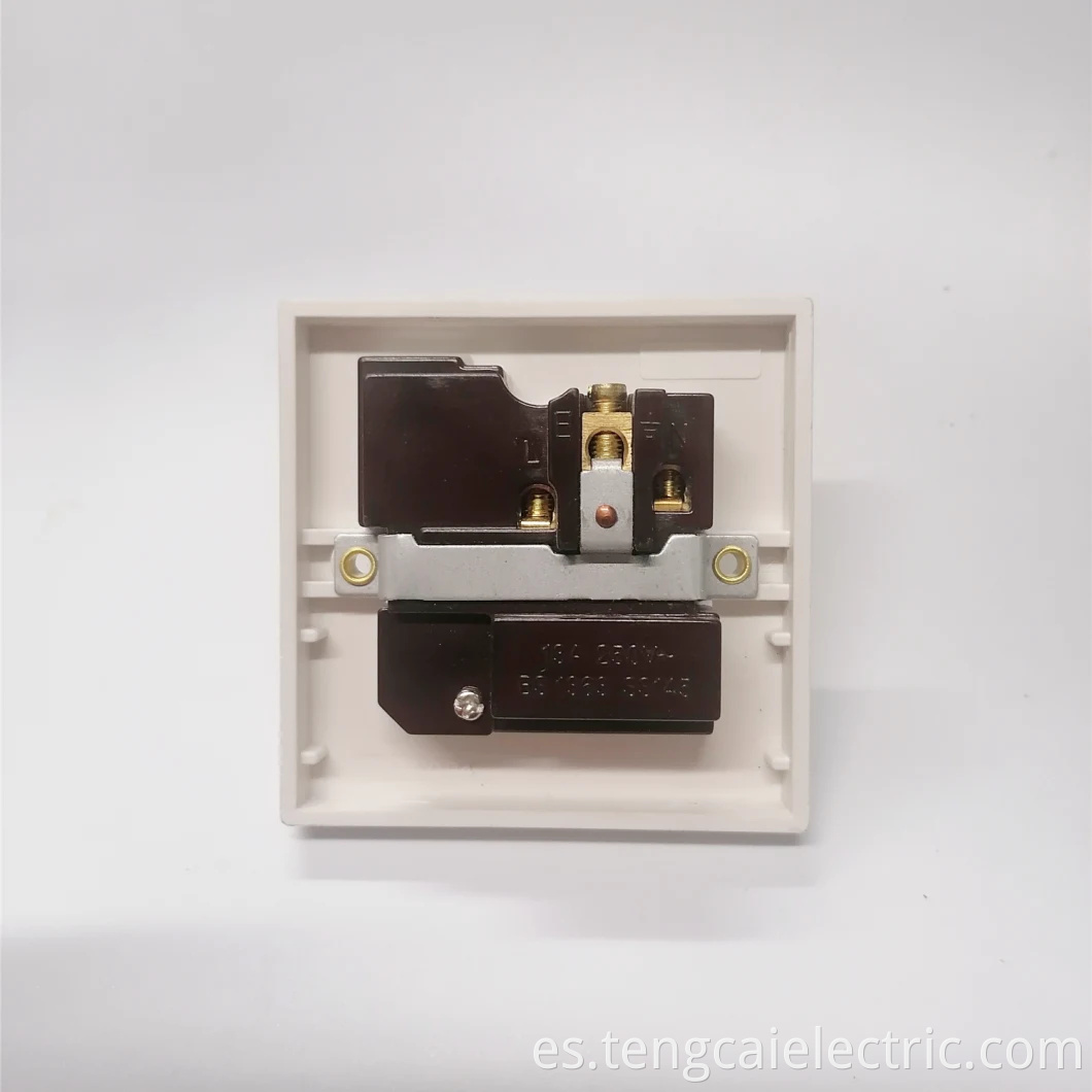 Toma de interruptor de la luz de la pared eléctrica del Reino Unido 1 GAND 2 WAY